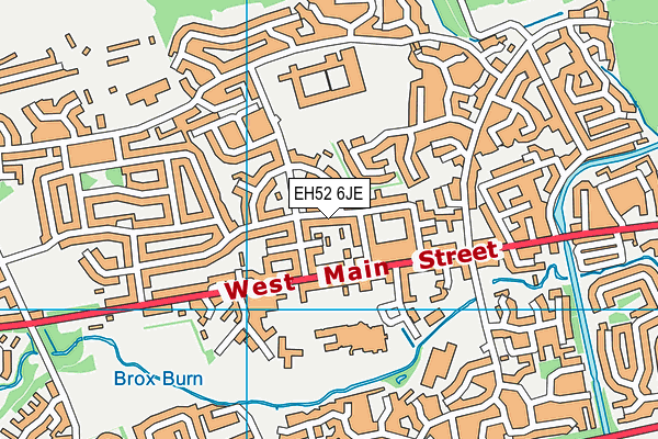 EH52 6JE map - OS VectorMap District (Ordnance Survey) EH52 6JE map - OS VectorMap District (Ordnance Survey)