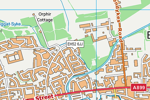 EH52 6JJ map - OS VectorMap District (Ordnance Survey) EH52 6JJ map - OS VectorMap District (Ordnance Survey)