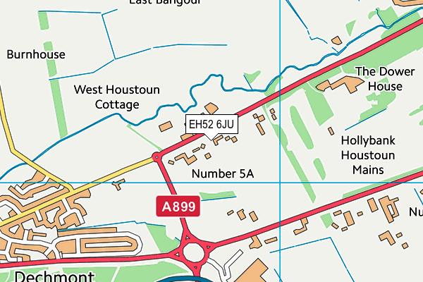 EH52 6JU map - OS VectorMap District (Ordnance Survey) EH52 6JU map - OS VectorMap District (Ordnance Survey)