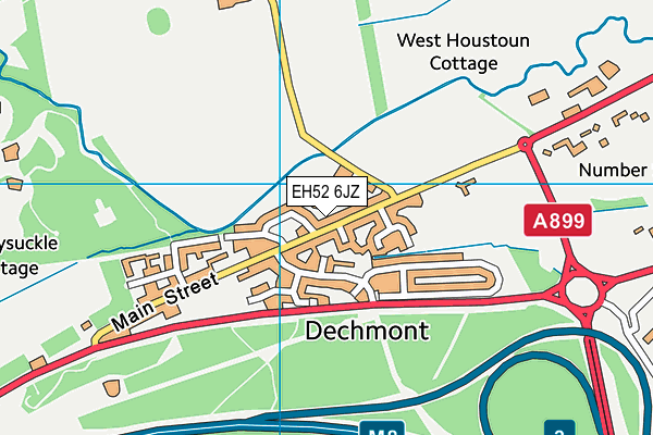 EH52 6JZ map - OS VectorMap District (Ordnance Survey) EH52 6JZ map - OS VectorMap District (Ordnance Survey)