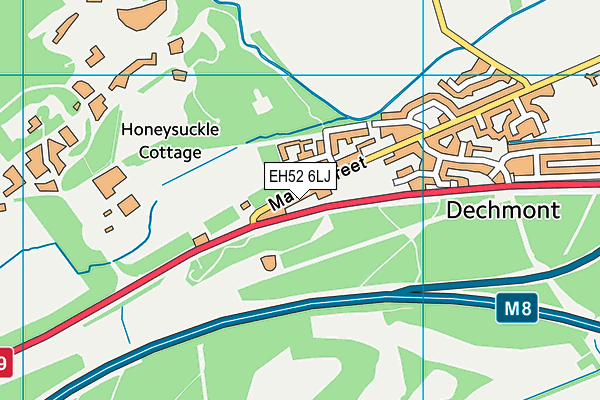 EH52 6LJ map - OS VectorMap District (Ordnance Survey) EH52 6LJ map - OS VectorMap District (Ordnance Survey)