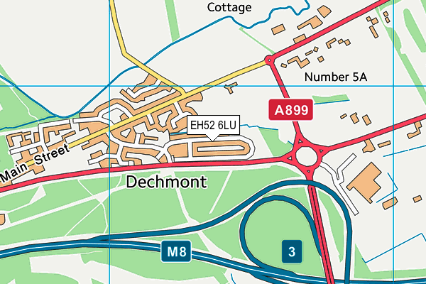 EH52 6LU map - OS VectorMap District (Ordnance Survey) EH52 6LU map - OS VectorMap District (Ordnance Survey)