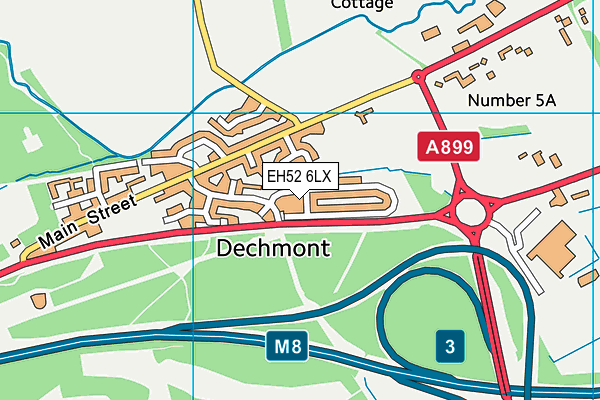 EH52 6LX map - OS VectorMap District (Ordnance Survey) EH52 6LX map - OS VectorMap District (Ordnance Survey)