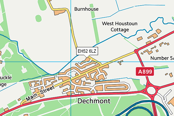 EH52 6LZ map - OS VectorMap District (Ordnance Survey) EH52 6LZ map - OS VectorMap District (Ordnance Survey)