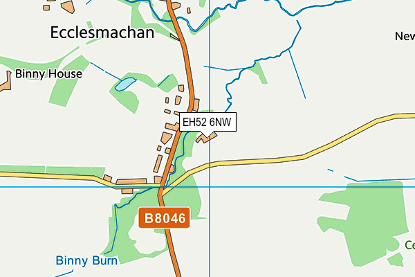 EH52 6NW map - OS VectorMap District (Ordnance Survey) EH52 6NW map - OS VectorMap District (Ordnance Survey)