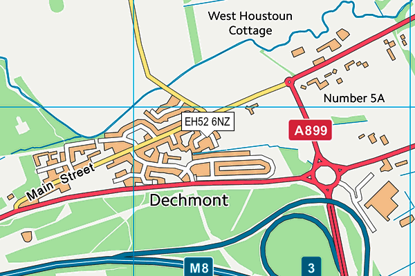 EH52 6NZ map - OS VectorMap District (Ordnance Survey) EH52 6NZ map - OS VectorMap District (Ordnance Survey)
