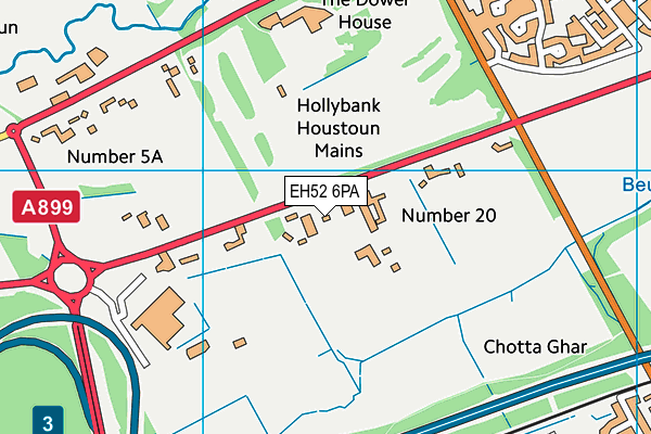 EH52 6PA map - OS VectorMap District (Ordnance Survey)
