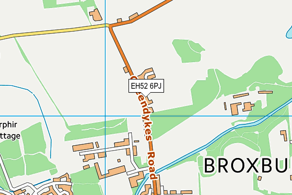 EH52 6PJ map - OS VectorMap District (Ordnance Survey) EH52 6PJ map - OS VectorMap District (Ordnance Survey)
