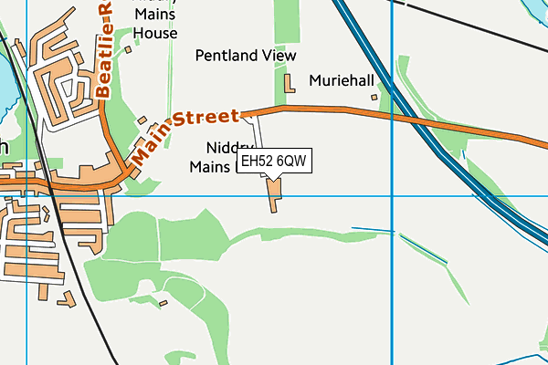 EH52 6QW map - OS VectorMap District (Ordnance Survey) EH52 6QW map - OS VectorMap District (Ordnance Survey)