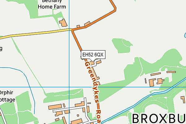 EH52 6QX map - OS VectorMap District (Ordnance Survey) EH52 6QX map - OS VectorMap District (Ordnance Survey)