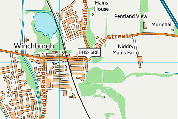 EH52 6RE map - OS VectorMap District (Ordnance Survey) EH52 6RE map - OS VectorMap District (Ordnance Survey)