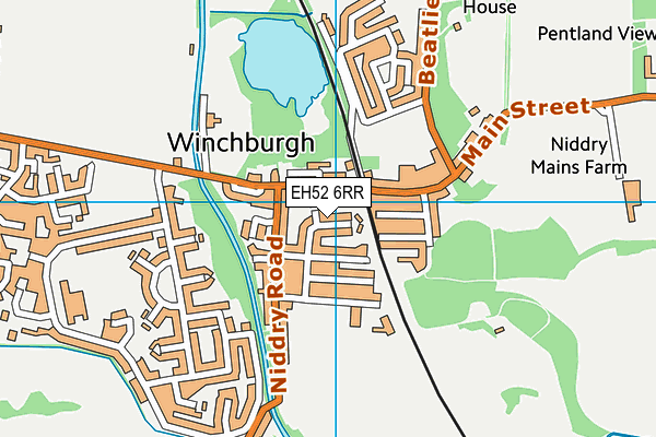 EH52 6RR map - OS VectorMap District (Ordnance Survey) EH52 6RR map - OS VectorMap District (Ordnance Survey)
