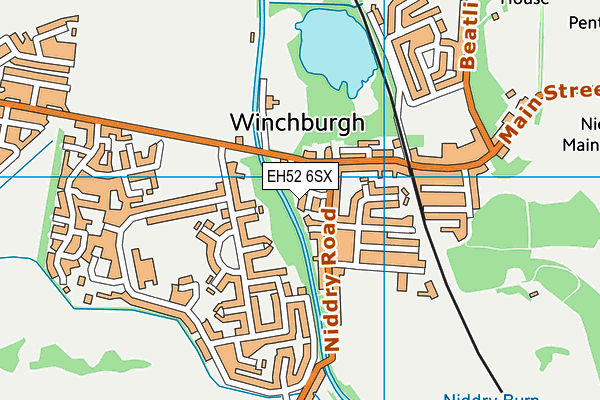 EH52 6SX map - OS VectorMap District (Ordnance Survey) EH52 6SX map - OS VectorMap District (Ordnance Survey)