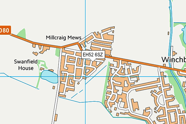 EH52 6SZ map - OS VectorMap District (Ordnance Survey) EH52 6SZ map - OS VectorMap District (Ordnance Survey)