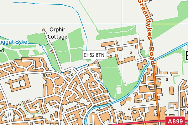 EH52 6TN map - OS VectorMap District (Ordnance Survey) EH52 6TN map - OS VectorMap District (Ordnance Survey)