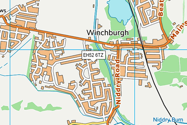 EH52 6TZ map - OS VectorMap District (Ordnance Survey) EH52 6TZ map - OS VectorMap District (Ordnance Survey)