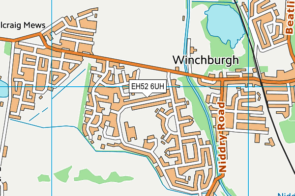 EH52 6UH map - OS VectorMap District (Ordnance Survey) EH52 6UH map - OS VectorMap District (Ordnance Survey)