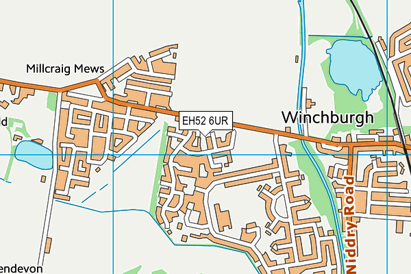EH52 6UR map - OS VectorMap District (Ordnance Survey) EH52 6UR map - OS VectorMap District (Ordnance Survey)