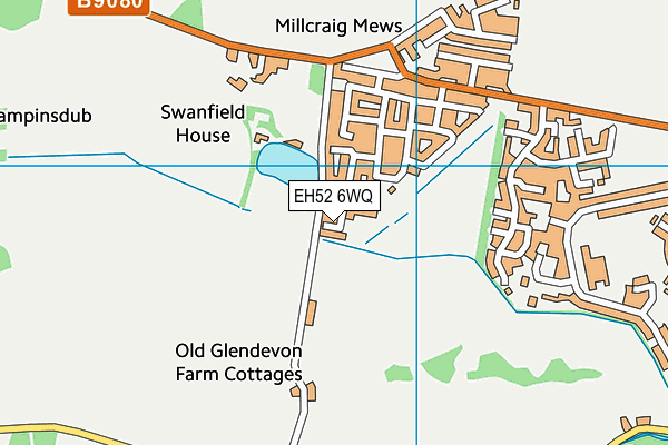EH52 6WQ map - OS VectorMap District (Ordnance Survey) EH52 6WQ map - OS VectorMap District (Ordnance Survey)