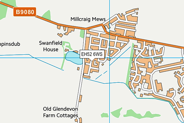 EH52 6WS map - OS VectorMap District (Ordnance Survey) EH52 6WS map - OS VectorMap District (Ordnance Survey)