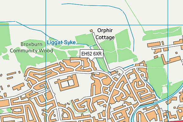EH52 6XR map - OS VectorMap District (Ordnance Survey) EH52 6XR map - OS VectorMap District (Ordnance Survey)