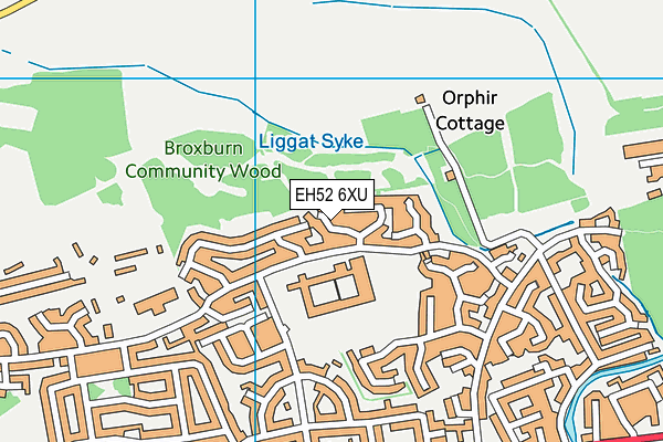 EH52 6XU map - OS VectorMap District (Ordnance Survey) EH52 6XU map - OS VectorMap District (Ordnance Survey)