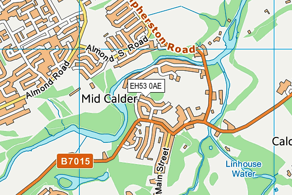 EH53 0AE map - OS VectorMap District (Ordnance Survey) EH53 0AE map - OS VectorMap District (Ordnance Survey)