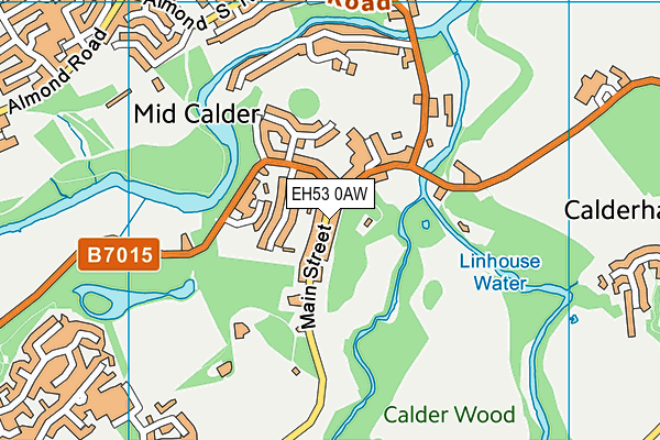EH53 0AW map - OS VectorMap District (Ordnance Survey) EH53 0AW map - OS VectorMap District (Ordnance Survey)