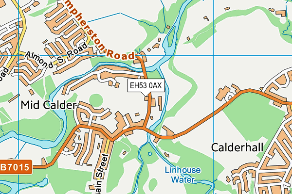 EH53 0AX map - OS VectorMap District (Ordnance Survey) EH53 0AX map - OS VectorMap District (Ordnance Survey)