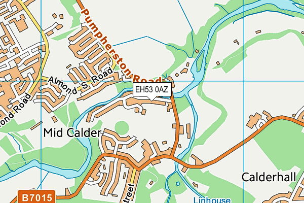 EH53 0AZ map - OS VectorMap District (Ordnance Survey) EH53 0AZ map - OS VectorMap District (Ordnance Survey)