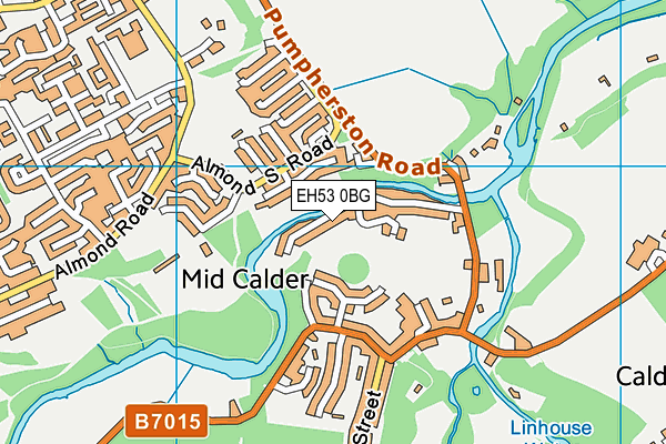EH53 0BG map - OS VectorMap District (Ordnance Survey) EH53 0BG map - OS VectorMap District (Ordnance Survey)