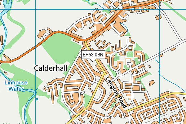 EH53 0BN map - OS VectorMap District (Ordnance Survey) EH53 0BN map - OS VectorMap District (Ordnance Survey)