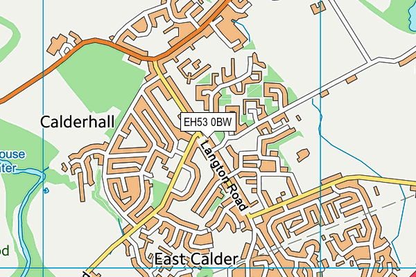 EH53 0BW map - OS VectorMap District (Ordnance Survey) EH53 0BW map - OS VectorMap District (Ordnance Survey)