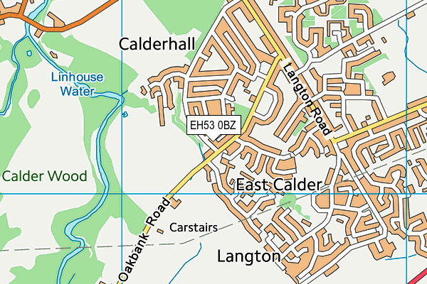 EH53 0BZ map - OS VectorMap District (Ordnance Survey) EH53 0BZ map - OS VectorMap District (Ordnance Survey)