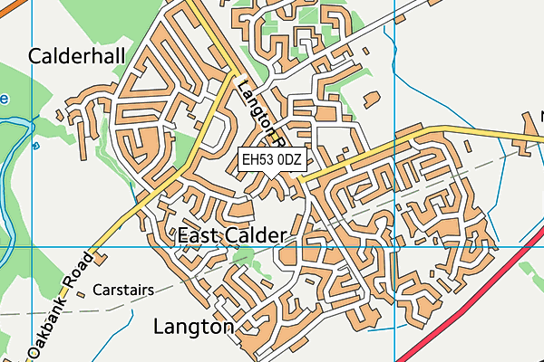 EH53 0DZ map - OS VectorMap District (Ordnance Survey) EH53 0DZ map - OS VectorMap District (Ordnance Survey)