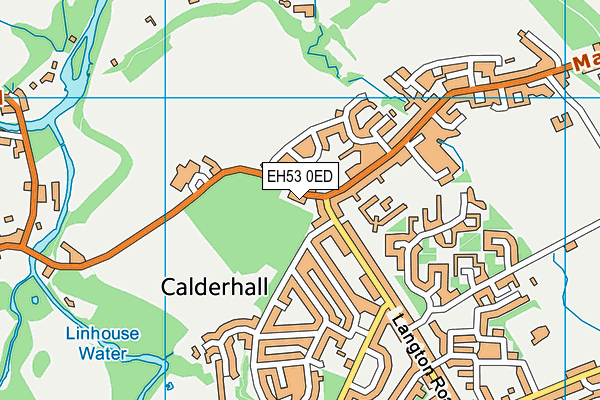 EH53 0ED map - OS VectorMap District (Ordnance Survey) EH53 0ED map - OS VectorMap District (Ordnance Survey)