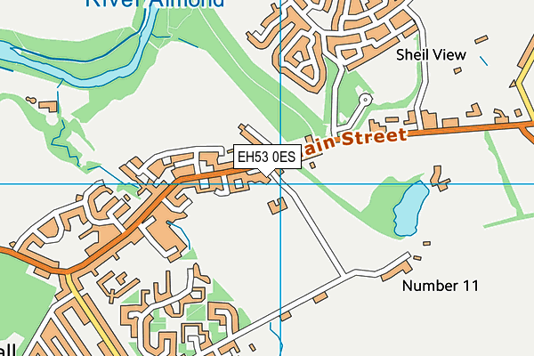 EH53 0ES map - OS VectorMap District (Ordnance Survey) EH53 0ES map - OS VectorMap District (Ordnance Survey)