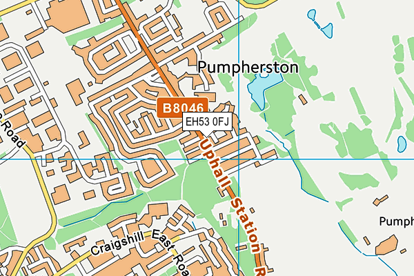 EH53 0FJ map - OS VectorMap District (Ordnance Survey) EH53 0FJ map - OS VectorMap District (Ordnance Survey)