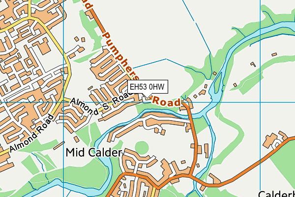 EH53 0HW map - OS VectorMap District (Ordnance Survey) EH53 0HW map - OS VectorMap District (Ordnance Survey)