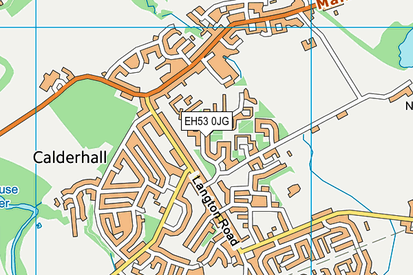 EH53 0JG map - OS VectorMap District (Ordnance Survey) EH53 0JG map - OS VectorMap District (Ordnance Survey)