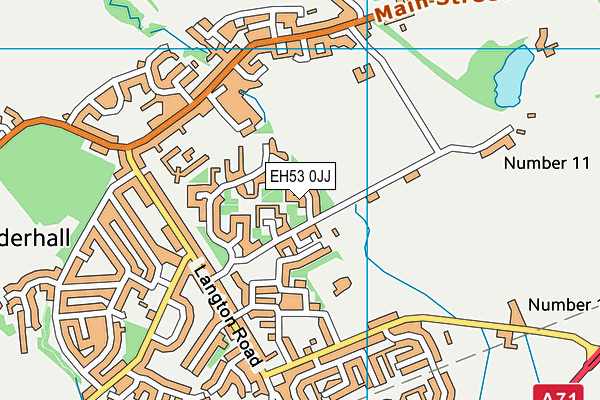 EH53 0JJ map - OS VectorMap District (Ordnance Survey) EH53 0JJ map - OS VectorMap District (Ordnance Survey)