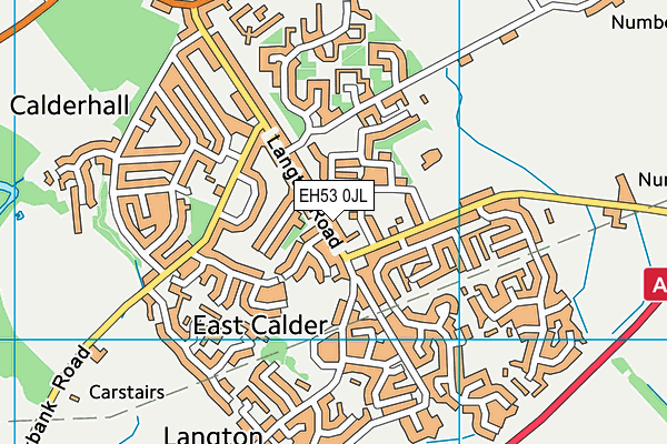 EH53 0JL map - OS VectorMap District (Ordnance Survey) EH53 0JL map - OS VectorMap District (Ordnance Survey)
