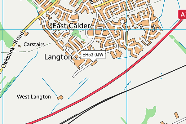EH53 0JW map - OS VectorMap District (Ordnance Survey) EH53 0JW map - OS VectorMap District (Ordnance Survey)