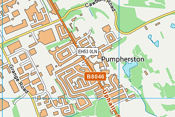 EH53 0LN map - OS VectorMap District (Ordnance Survey) EH53 0LN map - OS VectorMap District (Ordnance Survey)