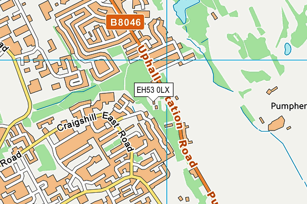 EH53 0LX map - OS VectorMap District (Ordnance Survey) EH53 0LX map - OS VectorMap District (Ordnance Survey)