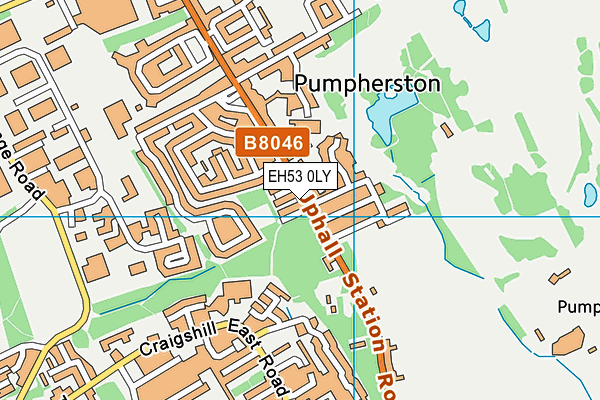 EH53 0LY map - OS VectorMap District (Ordnance Survey) EH53 0LY map - OS VectorMap District (Ordnance Survey)