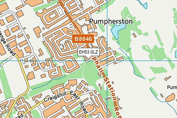 EH53 0LZ map - OS VectorMap District (Ordnance Survey) EH53 0LZ map - OS VectorMap District (Ordnance Survey)