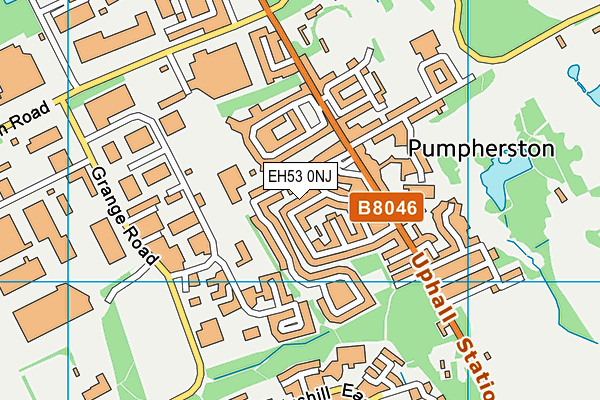 EH53 0NJ map - OS VectorMap District (Ordnance Survey) EH53 0NJ map - OS VectorMap District (Ordnance Survey)
