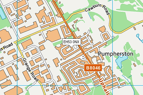 EH53 0NX map - OS VectorMap District (Ordnance Survey) EH53 0NX map - OS VectorMap District (Ordnance Survey)