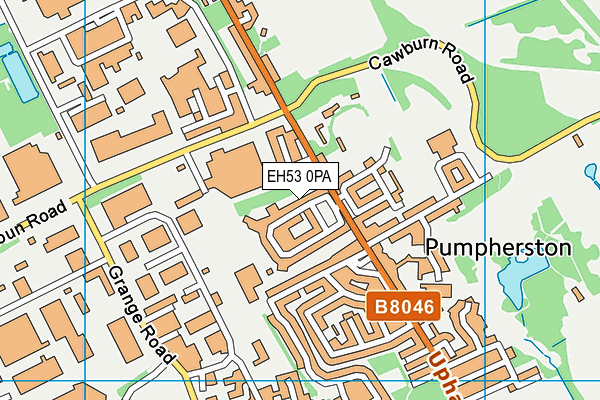 EH53 0PA map - OS VectorMap District (Ordnance Survey) EH53 0PA map - OS VectorMap District (Ordnance Survey)